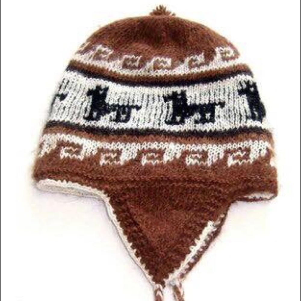 So Soft Peruvian Crochet Alpaca Chullos.NWOT
